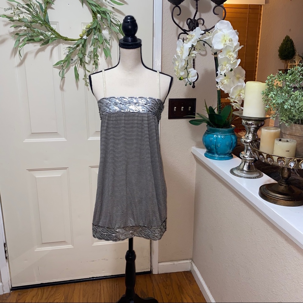 Natasha Gan Sparkle Top & Hemline Mini Dress